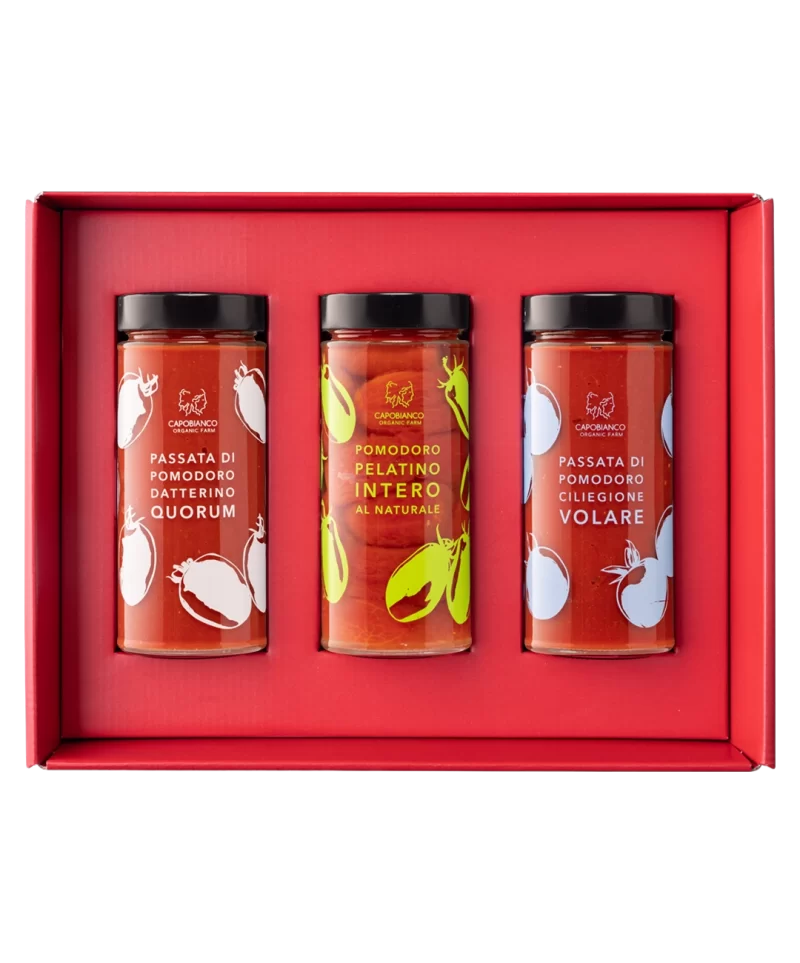 Gift Box con passate di pomodori biologici Capobianco Farm